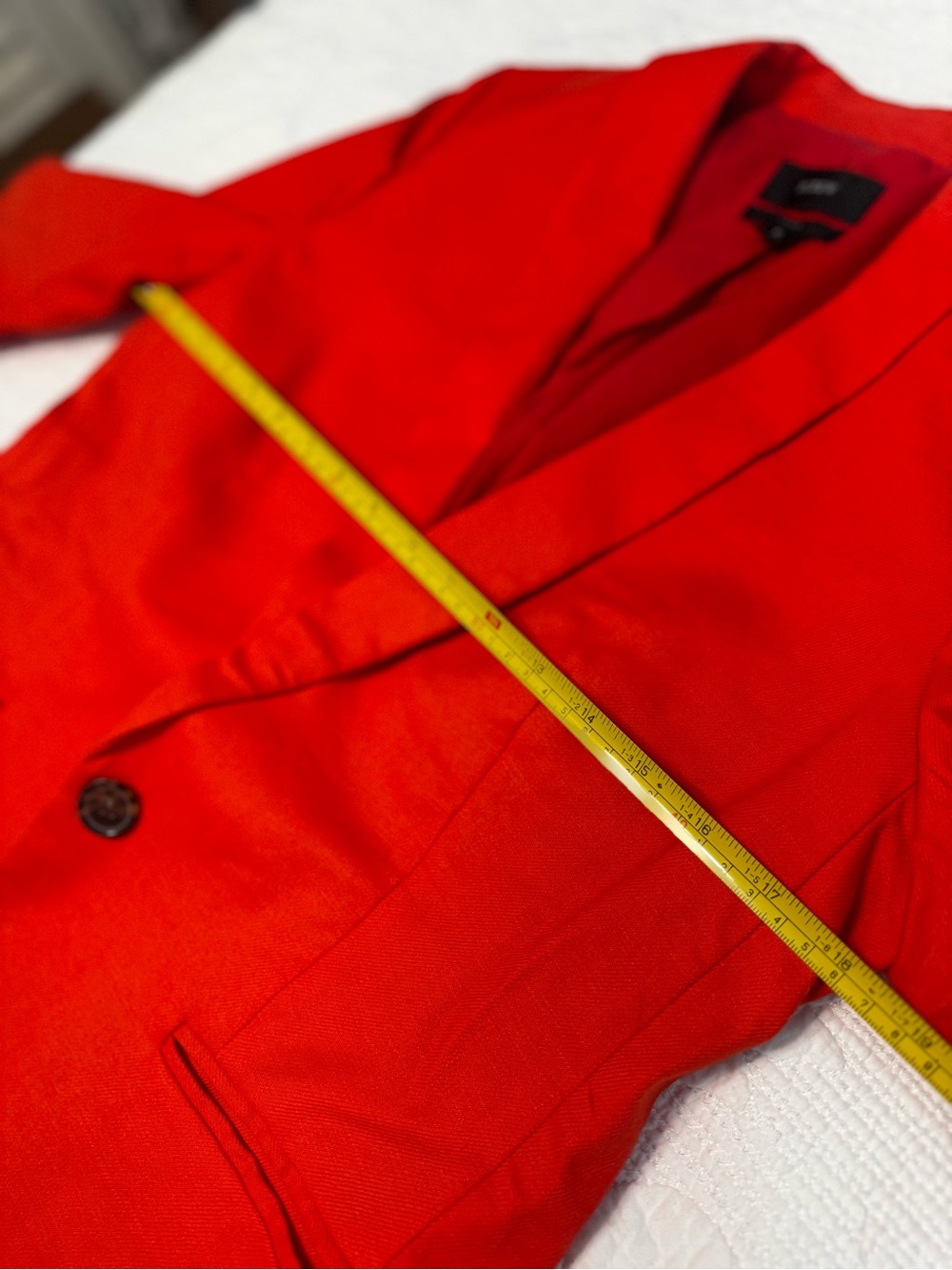 J Crew Parke Linen Blend Single Button Blazer in Brilliant Sunset - Picture 12 of 12